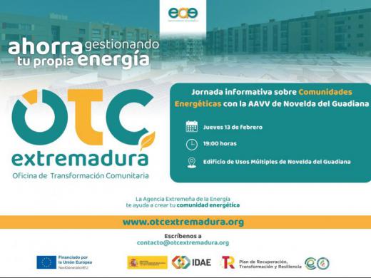 Taller sobre comunidades energéticas en Novelda del Guadiana